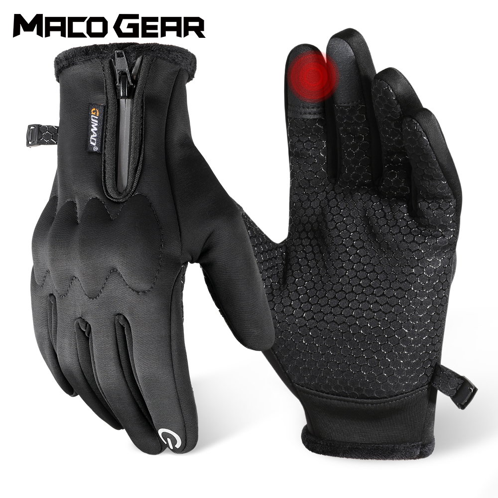 Cycling Gear Display - قفازات الشتاء للدراجات النارية، شاشة لمس