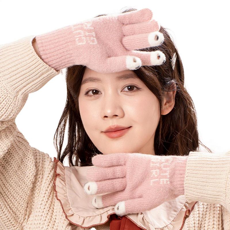 Cycling Gear Cold Weather - قفازات دافئة للنساء قفازات مرنة مع