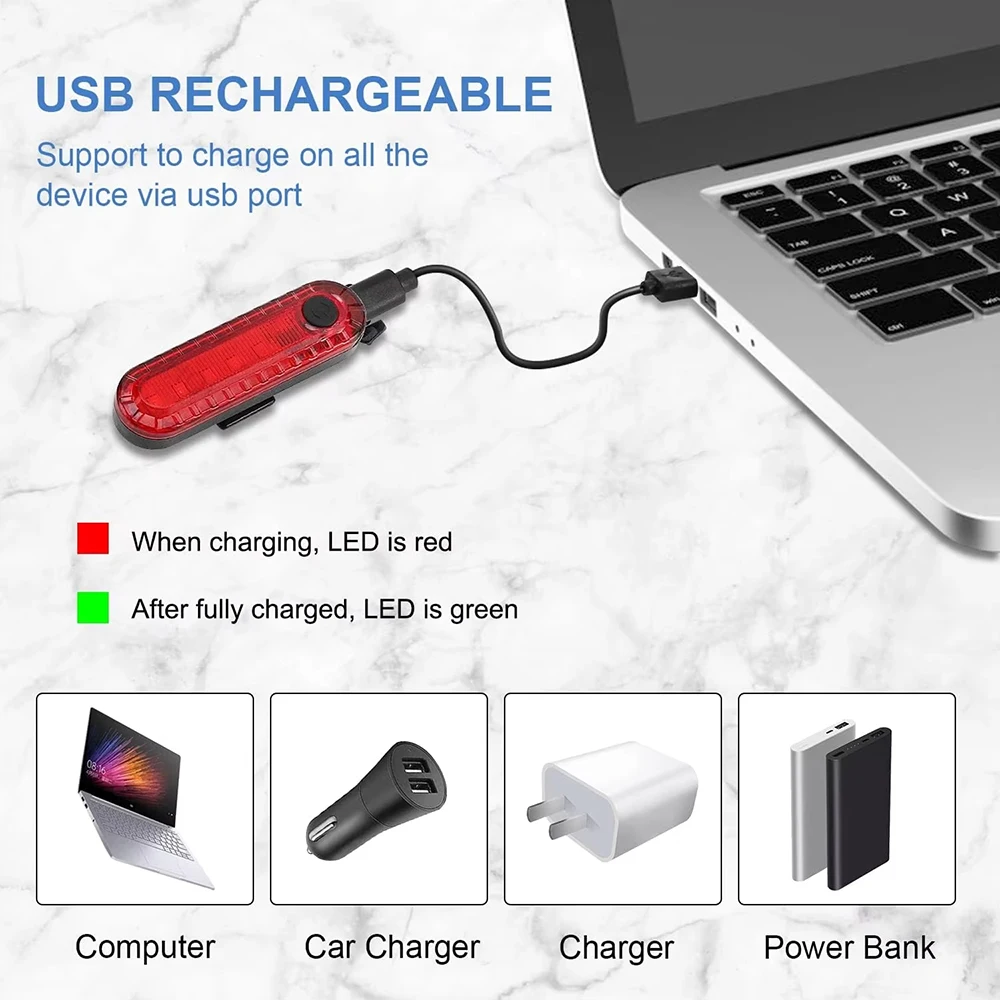 الدراجة الخلفية الذيل ضوء USB  - مراجعة Bicycle Helmet وسعره