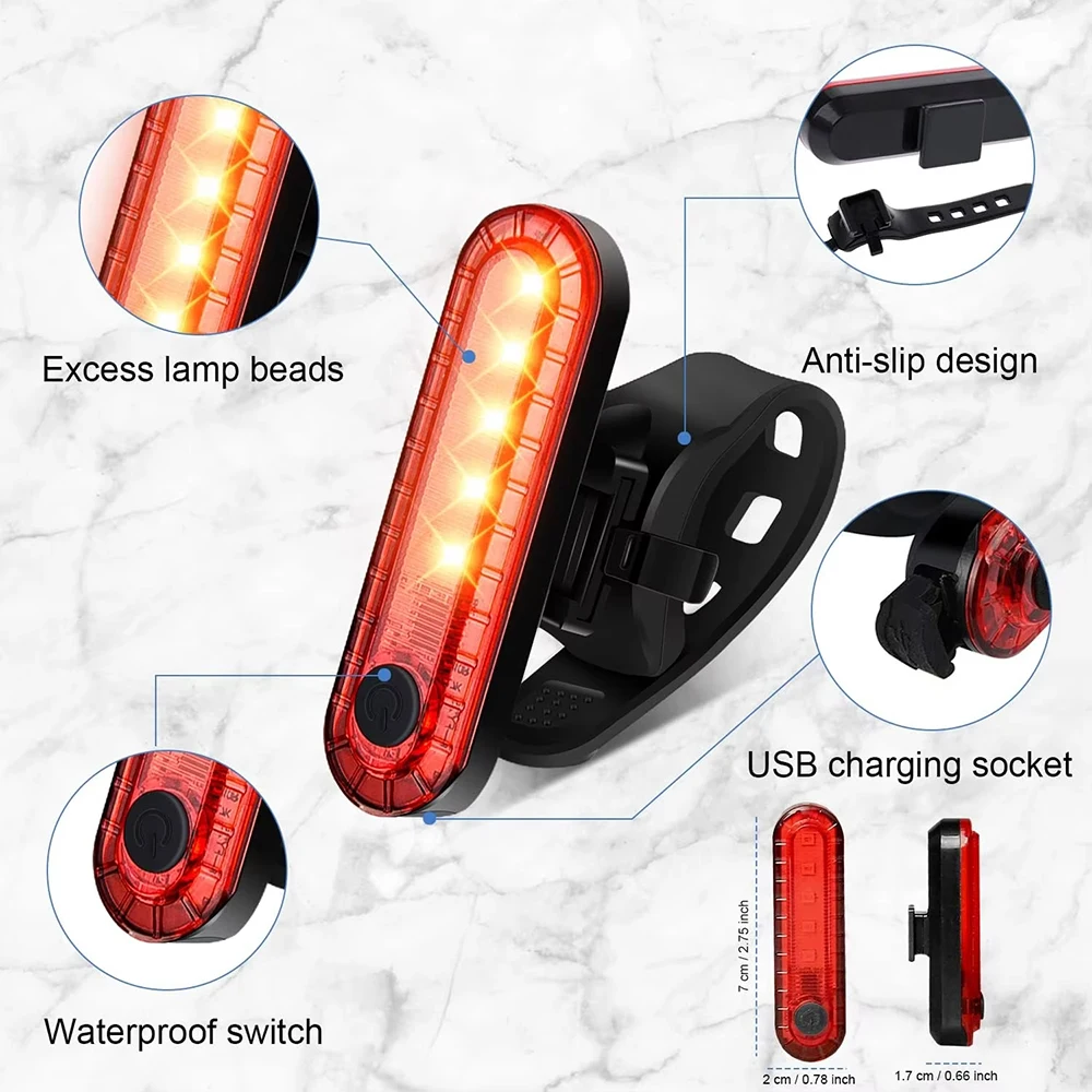 الدراجة الخلفية الذيل ضوء USB  - مراجعة Bicycle Helmet وسعره