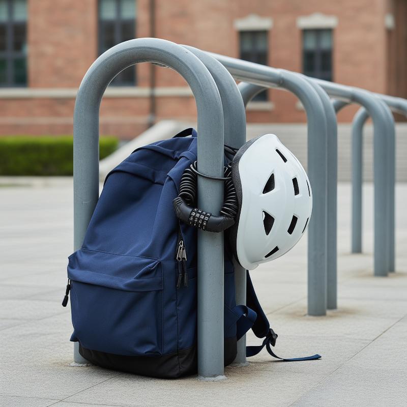 قفل خوذة الدراجة النارية بكابل - مراجعة Bicycle Helmet وسعره